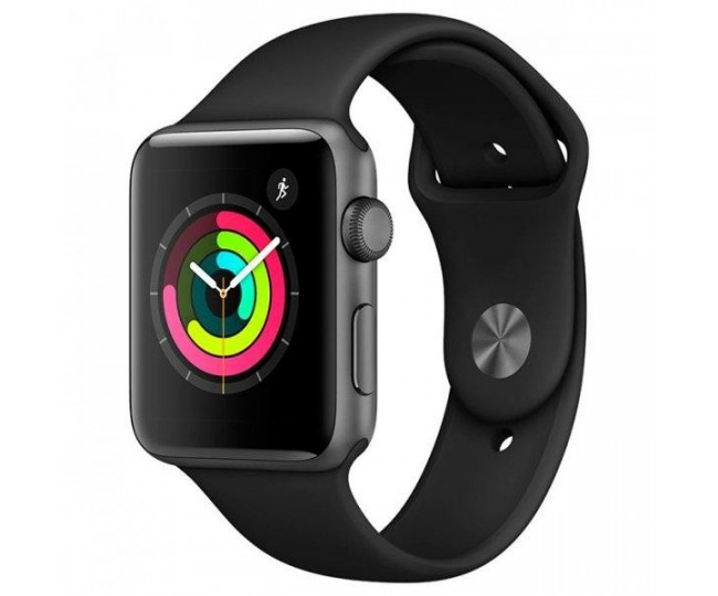 Apple Watch Series 3 38mm GPS Space gray Aluminum Gray Sport Band (MTF02) б/у